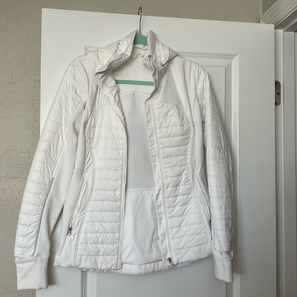 White Lululemon jacket